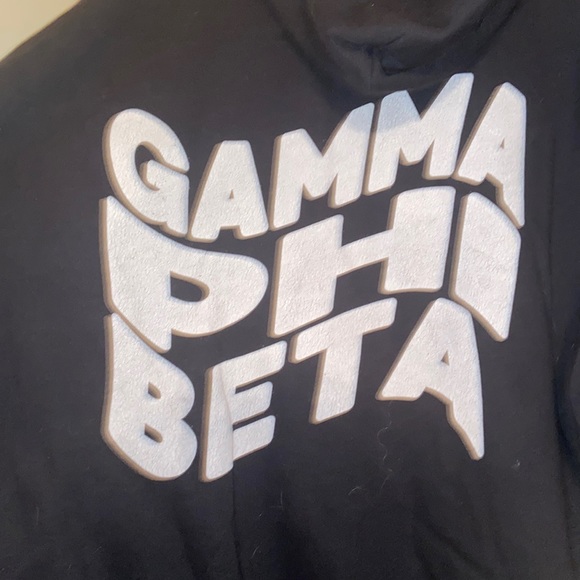 Black Gamma Phi Beta Sorority Hoodie Size XXL - Picture 4 of 5